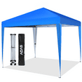 GVDV Canopy Tent, 10' x 10' Instant Slant Leg Pop-up Commercial Canopy, Outdoor Shading Shelter, Blue