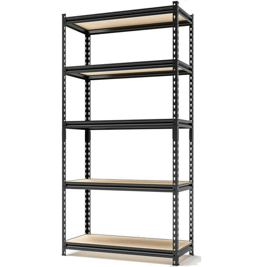 GVDV Garage Storage Shelves, Heavy Duty 5 Tier Adjustable Industrial Shelving Unit