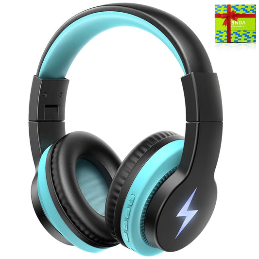 Kids Bluetooth Headphones, Kids Wireless over Ear Headset with 94dB Volume Limited for Boys Girls School